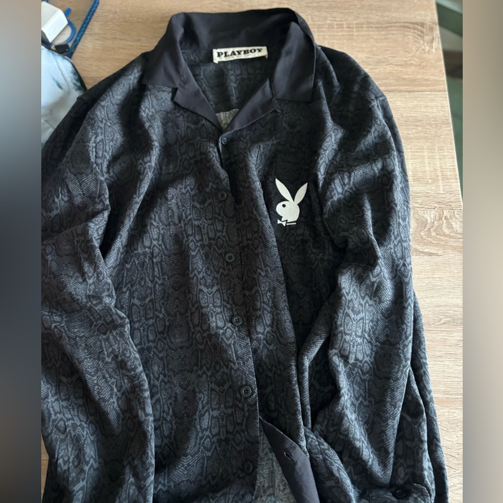 Play boy brand new long sleeve shirt in great condition